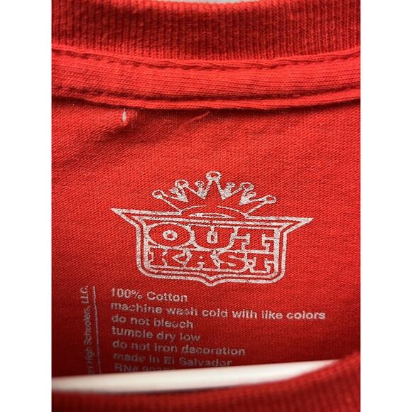 Outkast Photo Shirt‎ Mens Red Hip Hop Graphic Tee Size Small Urban Music - Picture 3 of 5